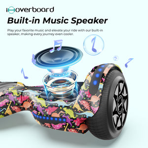 H1 Self Balancing Hoverboard with Bluetooth Music and LED Lights - Multiple Colors
