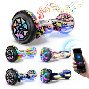 H1 Self Balancing Hoverboard with Bluetooth Music and LED Lights - Multiple Colors