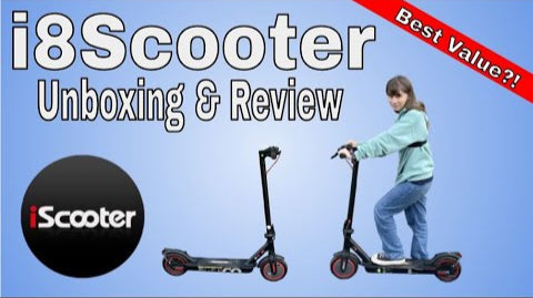 The i8 e-scooter is a sleek, electric-powered scooter offering a smooth and eco-friendly ride.