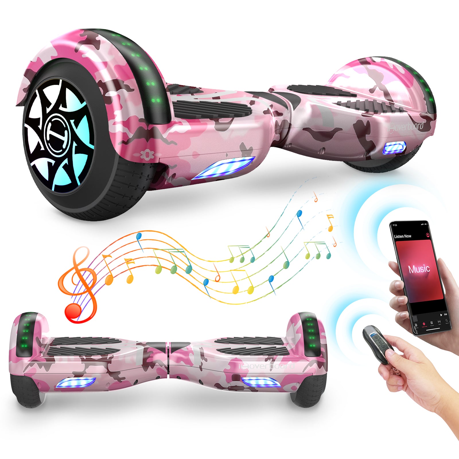 Pink camo hoverboard best sale