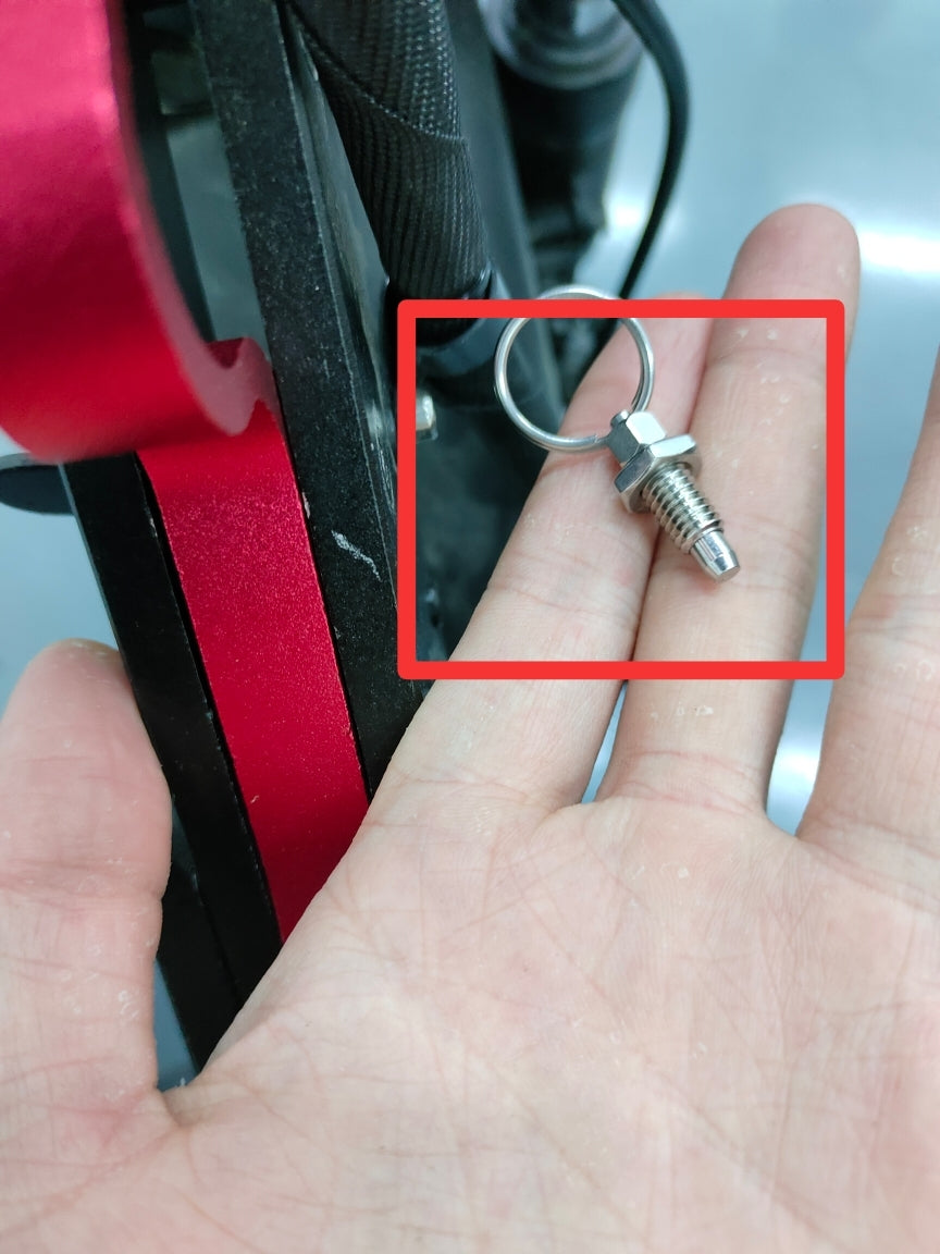 Folding ring latch for electric scooter iX4