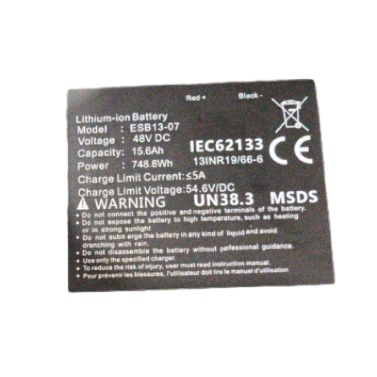 48V 15Ah Battery for LandturboPro Electric Scooter