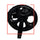 Black bicycle crankset and chainring with a protective chain guard, shown against a white background.