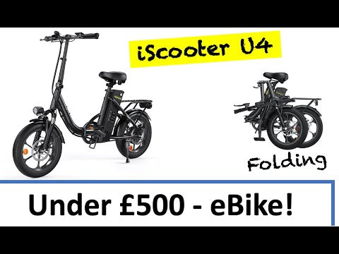 Full-sized Folding Electric Bike - iScooter U4 - Commuting, Camping, Off Road and On.