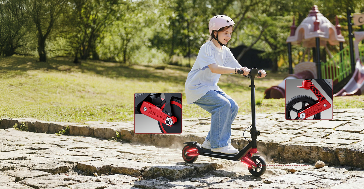 K6 Kids Electric Scooter with Dual Suspension
