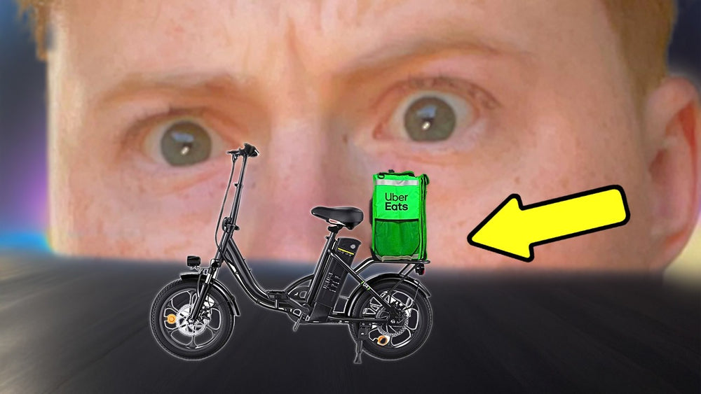 I Delivered Fast Food on the WORLDS SMALLEST E-Bike-iScooter U4! Delivery Rider POV