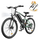Green M50 electric bike with integrated battery, front suspension, and headlight displayed on a white background with bonus accessory kit included.