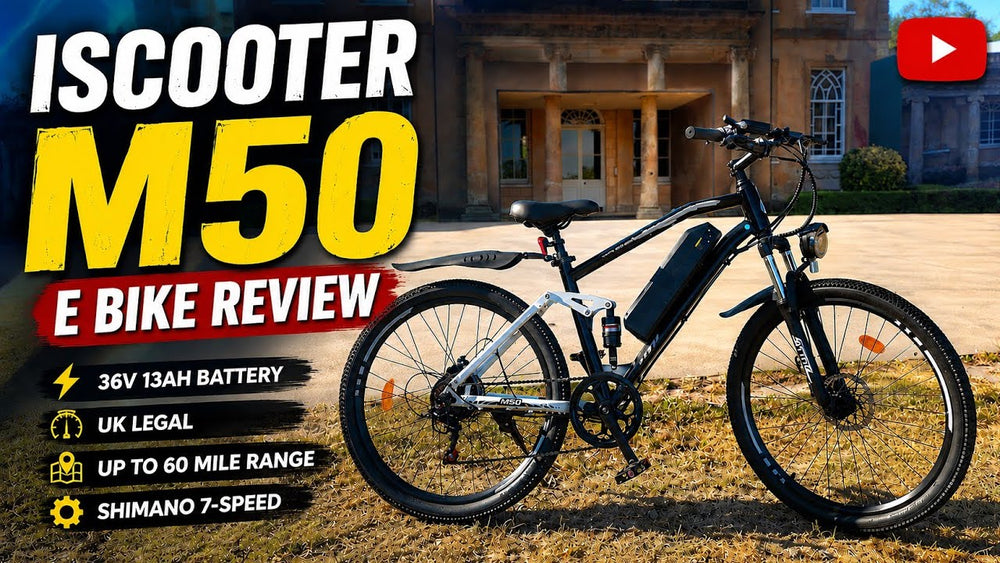 ★ iSCOOTER M50 E-BIKE REVIEW ★