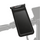 Waterproof black iScooter phone mount pouch with a clear touch-screen window, attached to electric scooter handlebars.