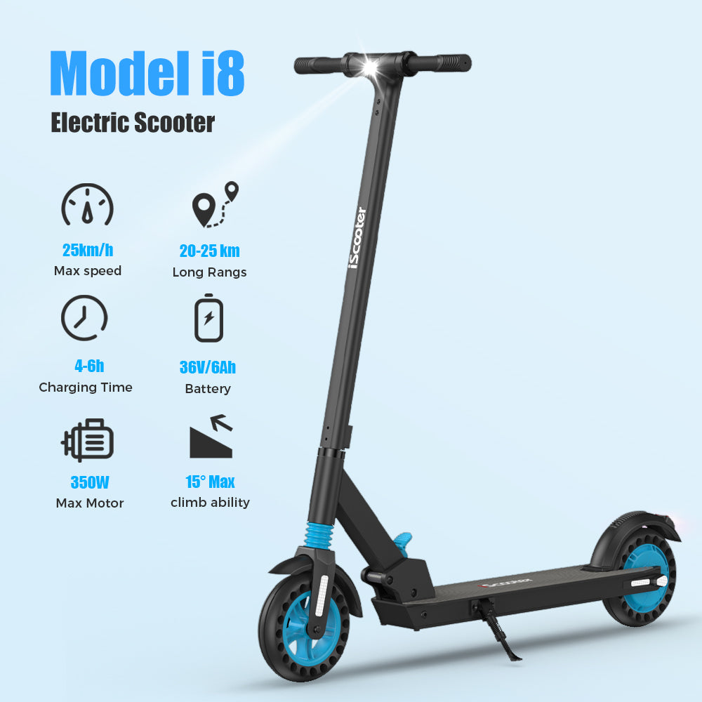 i8 Blue Led pedal Electric Scooter 350W
