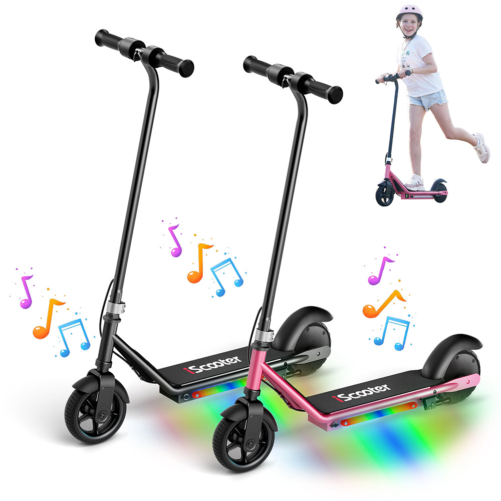 iScooter iK3/iK1S Electric Scooter for Kids with Colorful Lights