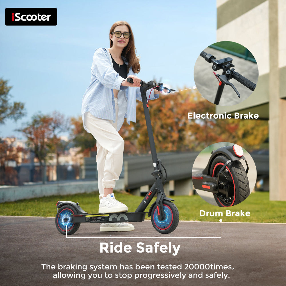 i8 pink led pedal electric scooter 500W | iScooter