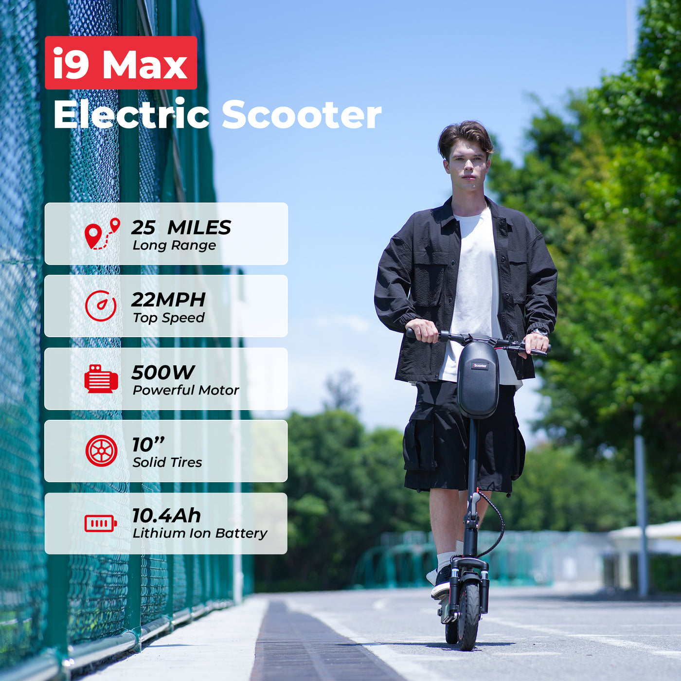 iScooter i10Plus/i9Max 800W Electric Scooter