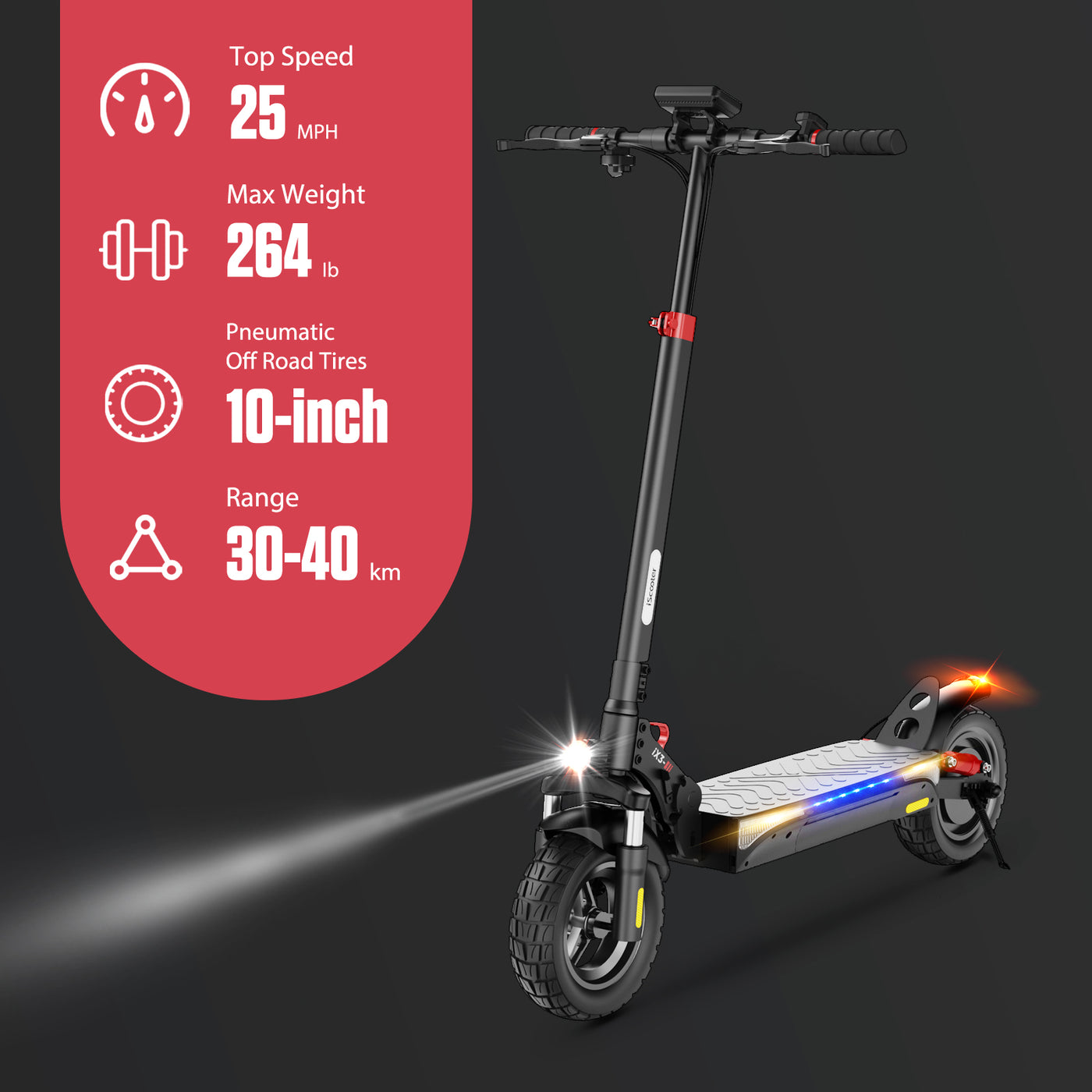 iX4 Off Road Electric Scooter For Adults With App Control