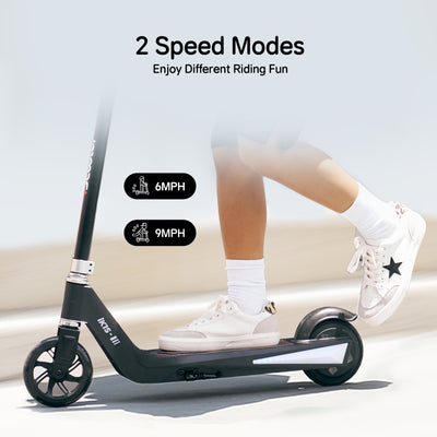 iScooter iK1S Electric Scooter for Kids with Colorful Flashing Wheels