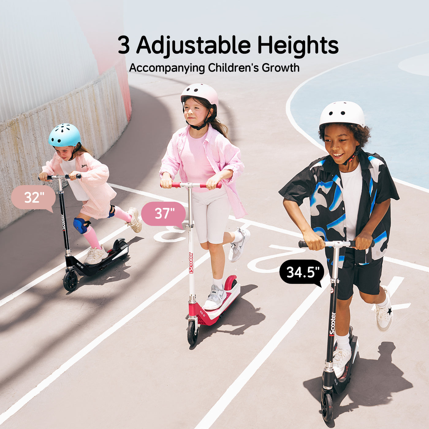 iScooter iK1S Electric Scooter for Kids with Colorful Flashing Wheels