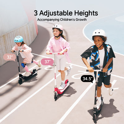 iScooter iK1S Electric Scooter for Kids with Colorful Flashing Wheels