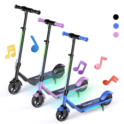 iScooter iK3/iK1S Electric Scooter for Kids with Colorful Lights
