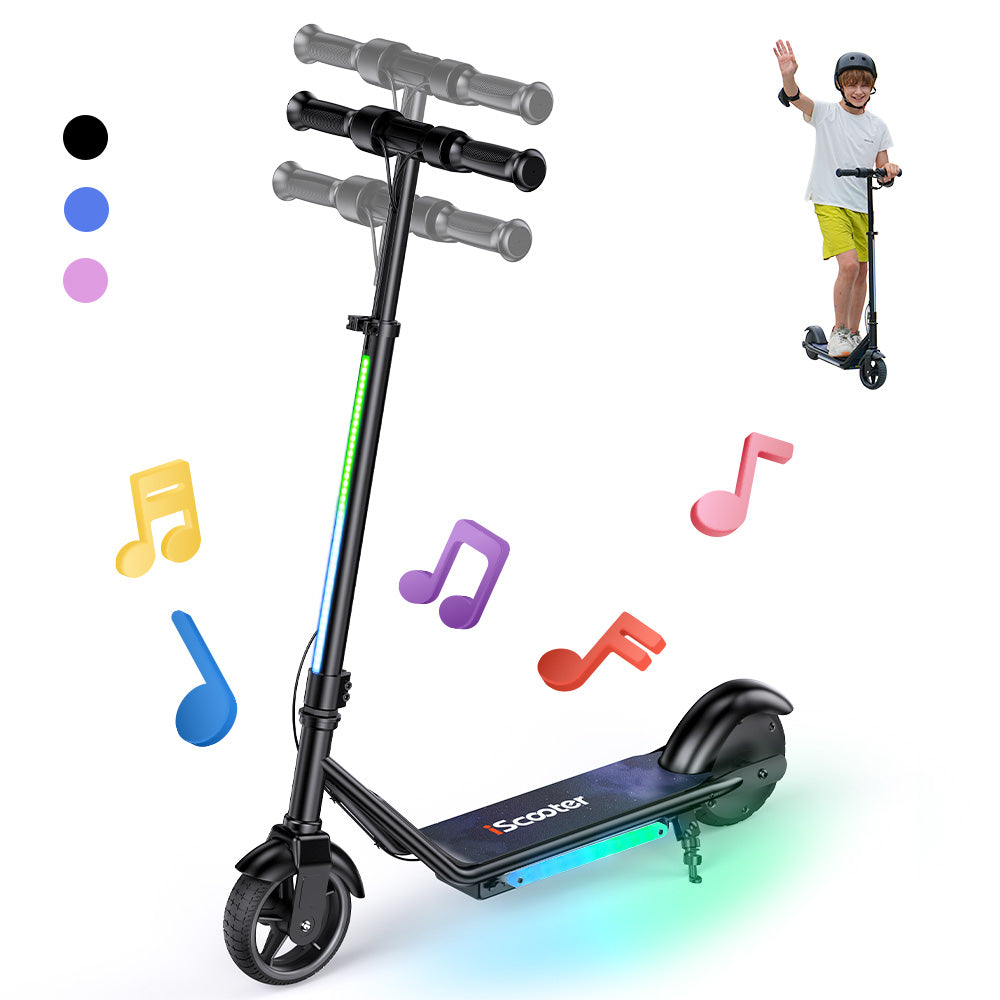iScooter iK3/iK1S Electric Scooter for Kids with Colorful Lights