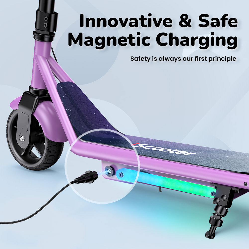 iScooter iK3Pro/iK1S Electric Scooter for Kids with Colorful Lights