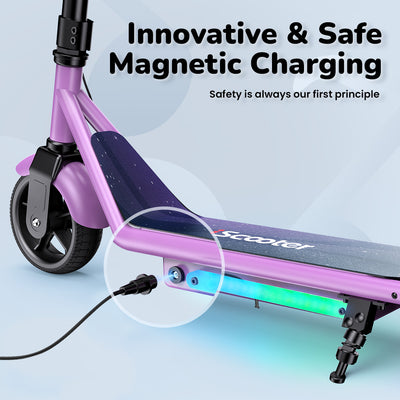 iScooter iK3Pro/iK1S Electric Scooter for Kids with Colorful Lights