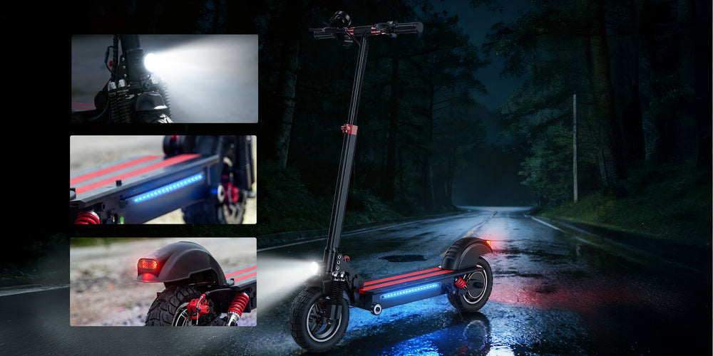 Check braking, lights, and visibility Check braking, lights, and visibility - Front, rear, and ambient lighting