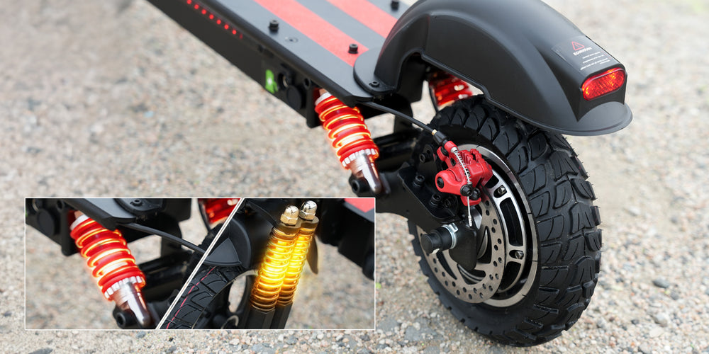 Choose suspension and deck stability Choose suspension and deck stability - Dual front and rear suspension