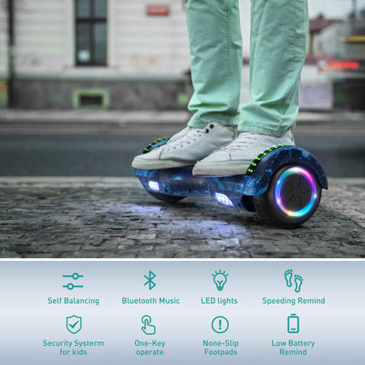iHoverboard H1 LED Self Balancing Hoverboard 6.5"(700W)