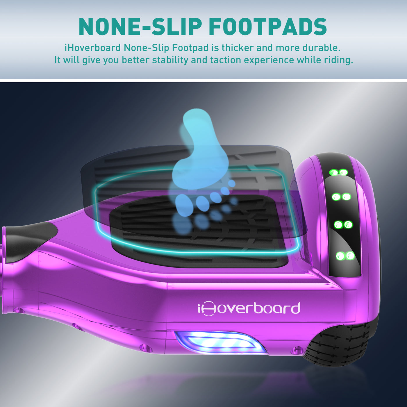 iHoverboard® H1 Purple (Fuchsia) LED Self Balancing Hoverboard 6.5"(700W)