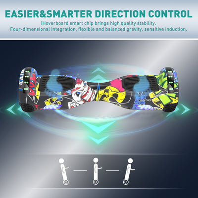 iHoverboard® H1 Yellow LED Self Balancing Hoverboard 6.5"(700W)