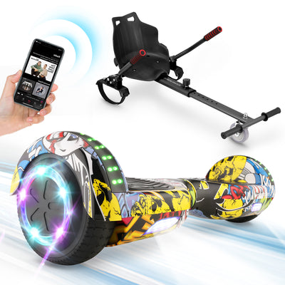 iHoverboard® H1 Yellow LED Self Balancing Hoverboard 6.5"(700W)