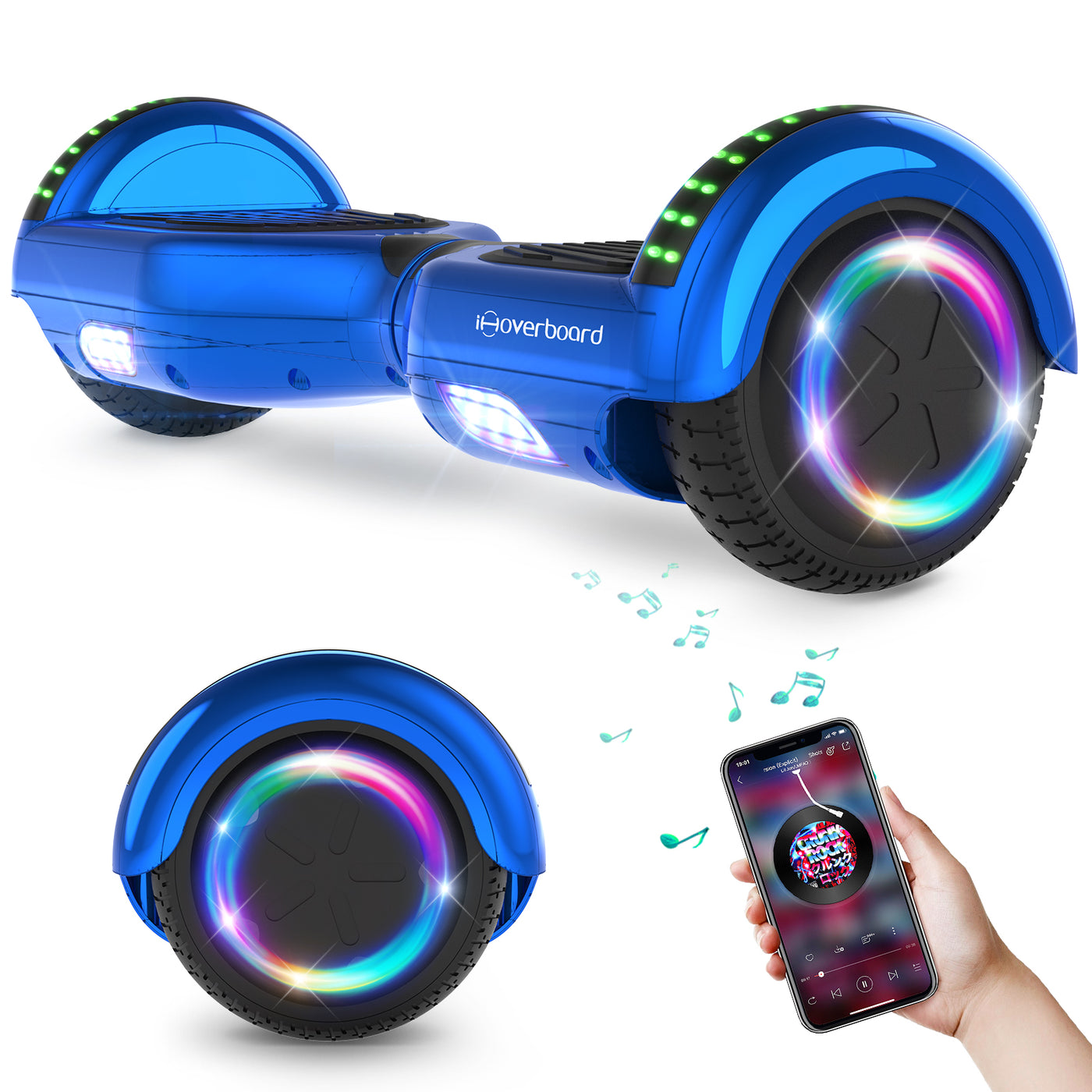 iHoverboard® H1 Blue LED Self Balancing Hoverboard 6.5"