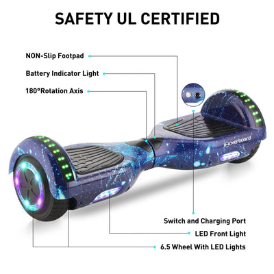 iHoverboard® H1 LED Self Balancing Hoverboard 6.5"(700W)