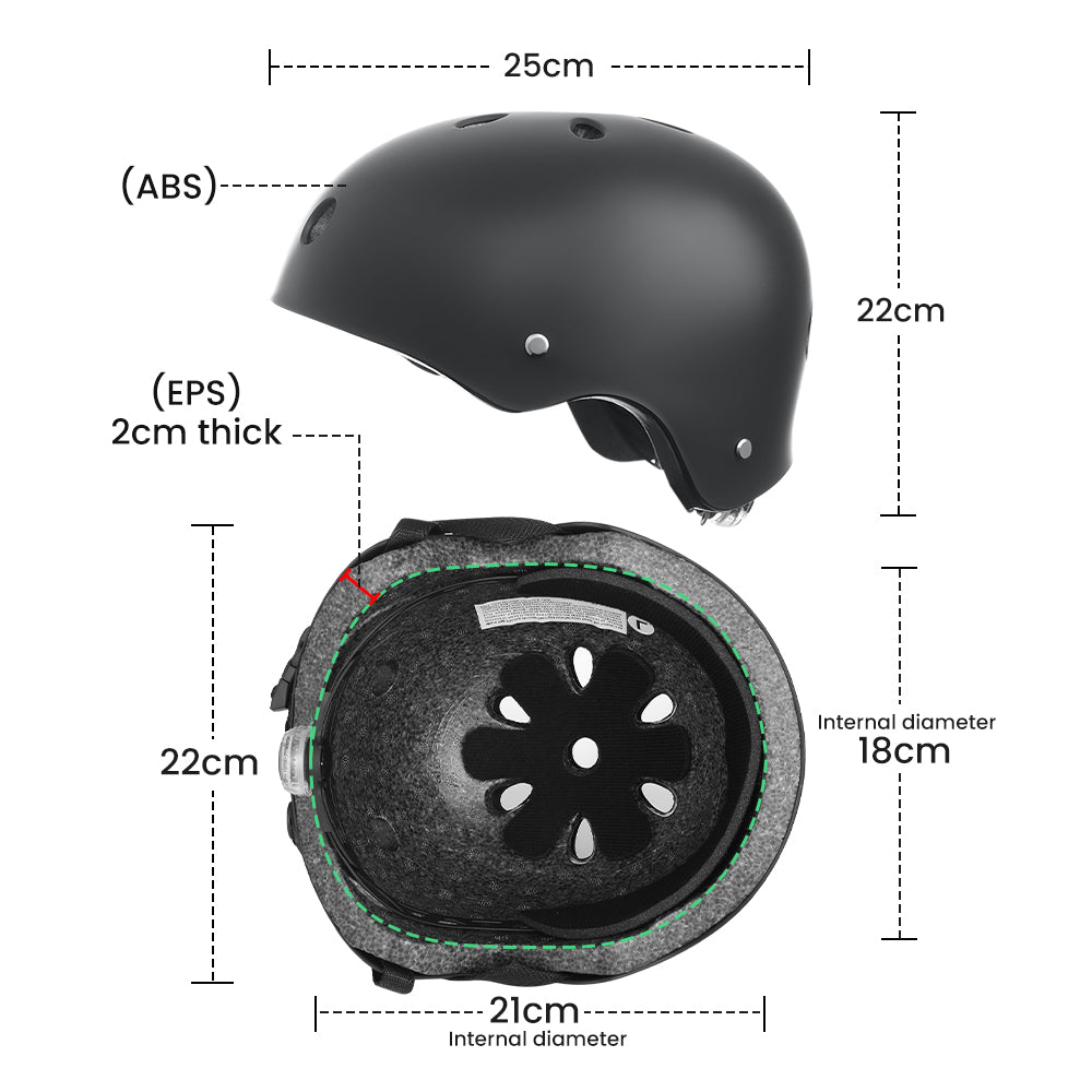 iScooter® Cycling Scooter Helmet with Frosted PC shell