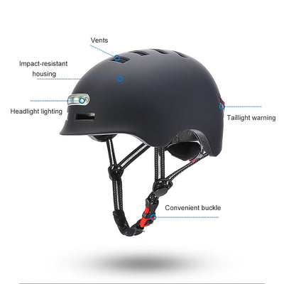 used electric scooter Helmet with LED Light