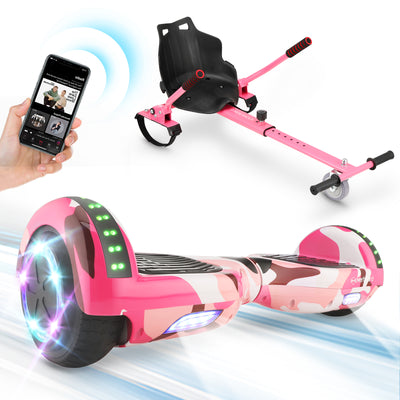 iHoverboard H1 Pink LED Self Balancing Hoverboard 6.5"(700W)