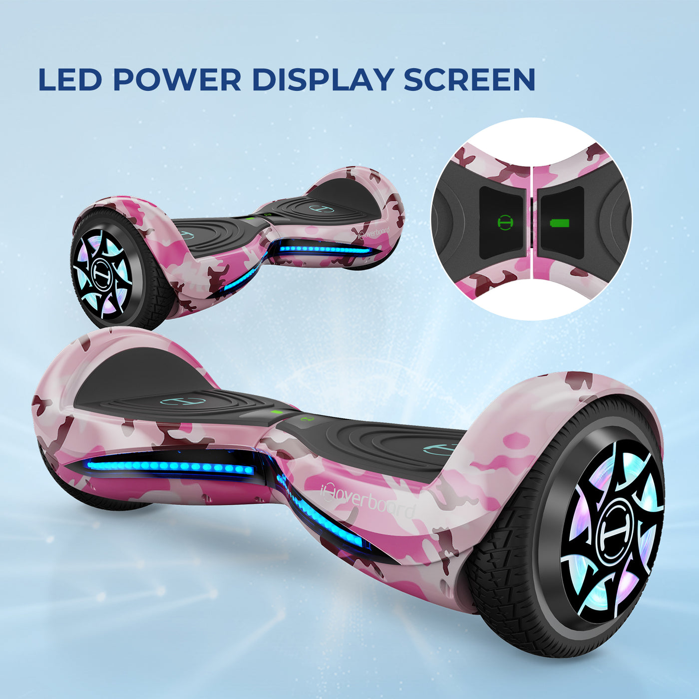 iHoverboard H2 Pink Self Balancing Hoverboard with Dual 350W Motor (700W)