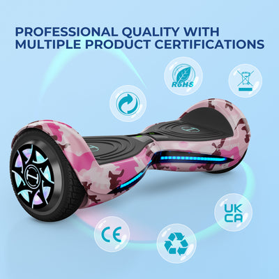 iHoverboard H2 Pink Self Balancing Hoverboard with Dual 350W Motor (700W)