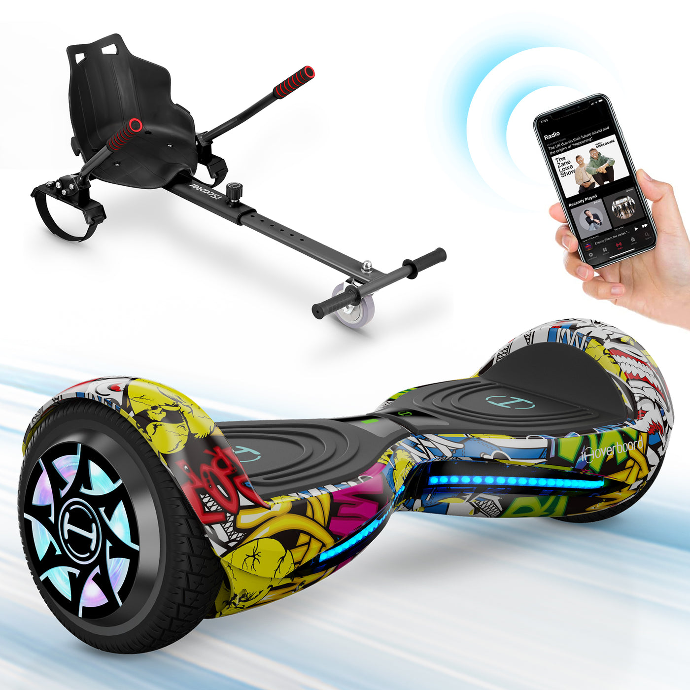 iHoverboard Self Balancing Hoverboard with Dual 350W Motor (700W)